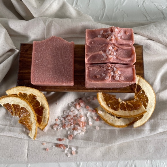 *Maya"Himalayan Salt & Rose Clay Artisan Soap Bar | Luxe Skincare - Picture 5 of 6